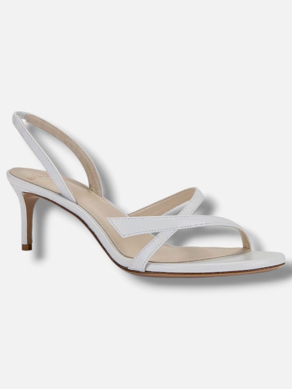 Alexandre Birman Womens White Leather Slingback Strappy Sandals Shoe Size 36.5